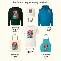 Red Night Asian Design - DTF Heat Transfer - transferlegend