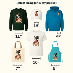 Cat Geisha Asian Design - DTF Heat Transfer - transferlegend