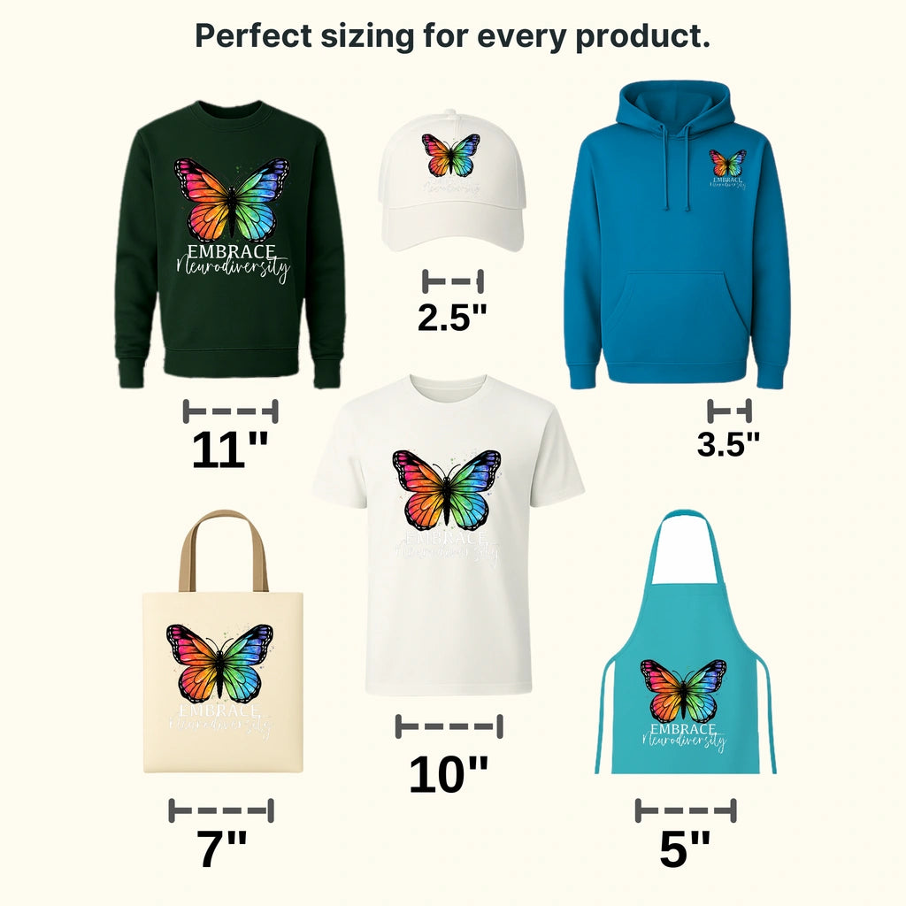 Embrace Neurodiversity Design - DTF heat transfer - transferlegend