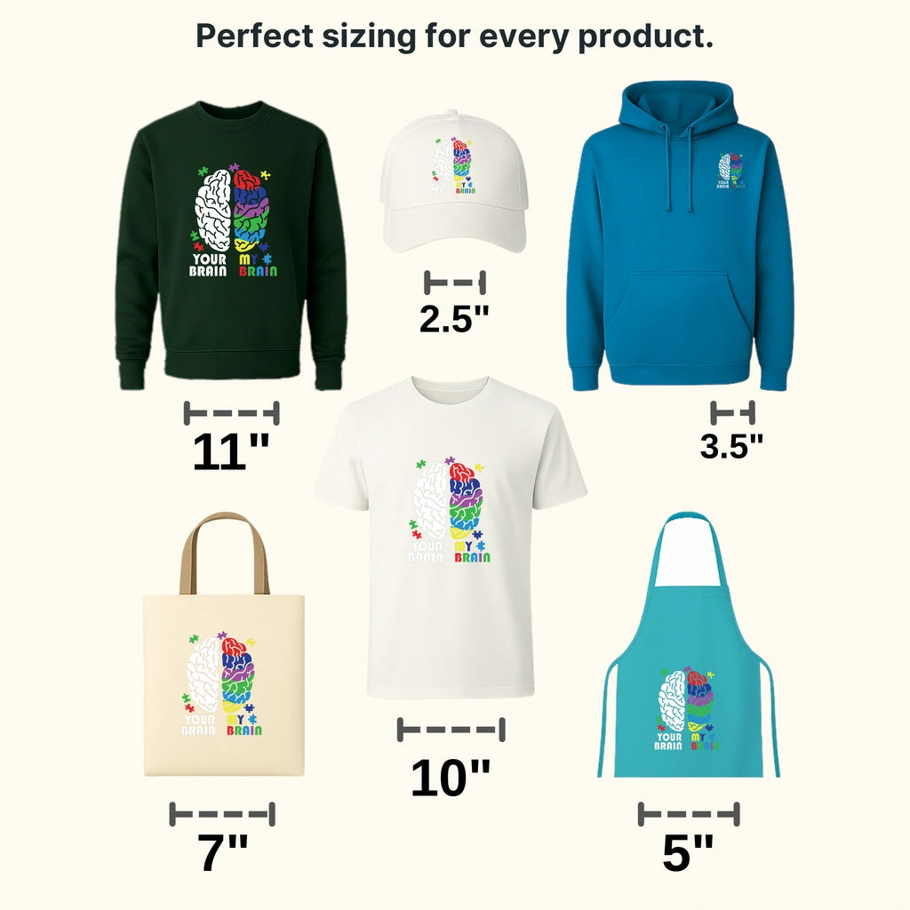 Your Brain My Brain Design - DTF heat transfer - transferlegend