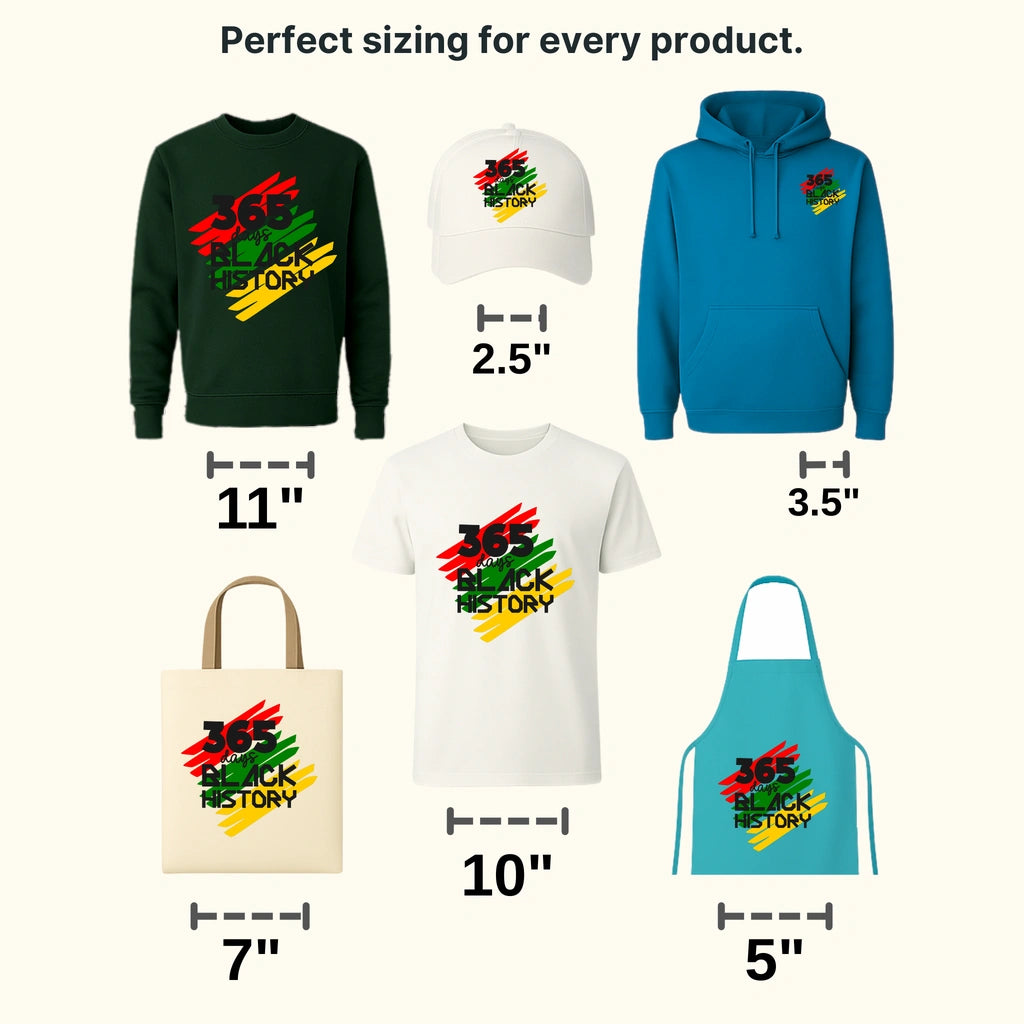 365 Days Black History - BLM design DTF heat transfer - transferlegend