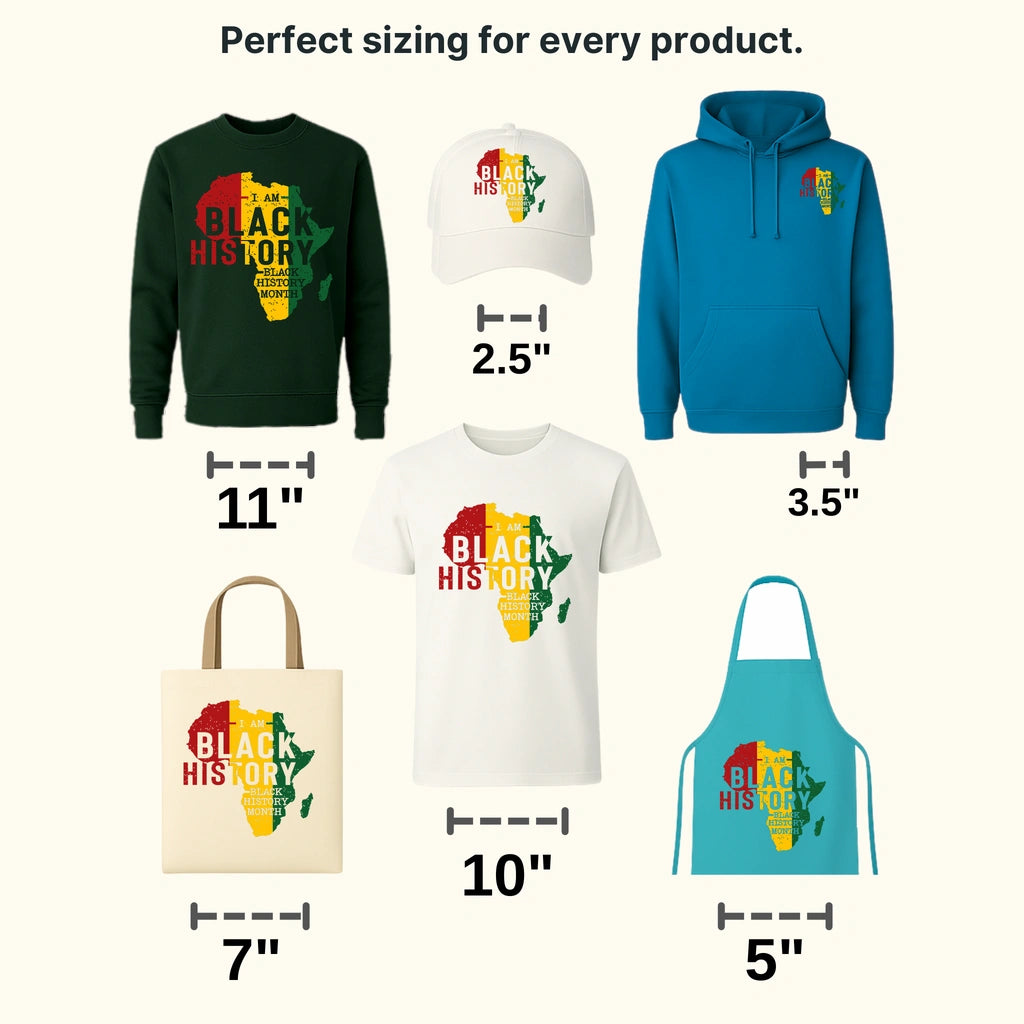 I Am Black History Black History Month- BLM design DTF heat transfer - transferlegend