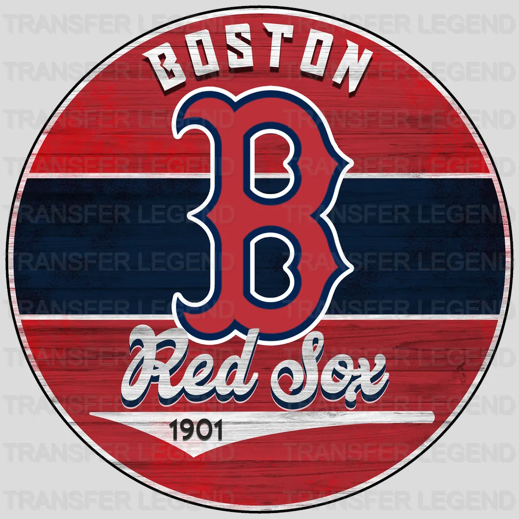 Boston Red Sox MLB Boston Red Est 1901 DTF Iron On Transfer