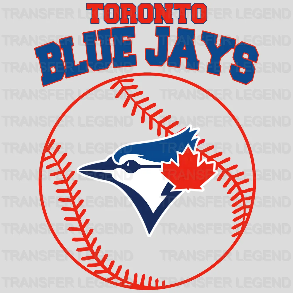 Toronto Blue Jays MLB Circle Logo With Stitch - DTF Iron On Transfer