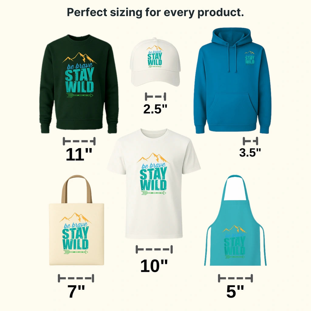 Be Brave Stay Wild - Adventure Design - DTF heat transfer - transferlegend