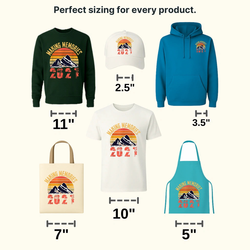 Making Memories 2021 - Family Vacation Hiking Camping Trip Design - DTF heat transfer - transferlegend