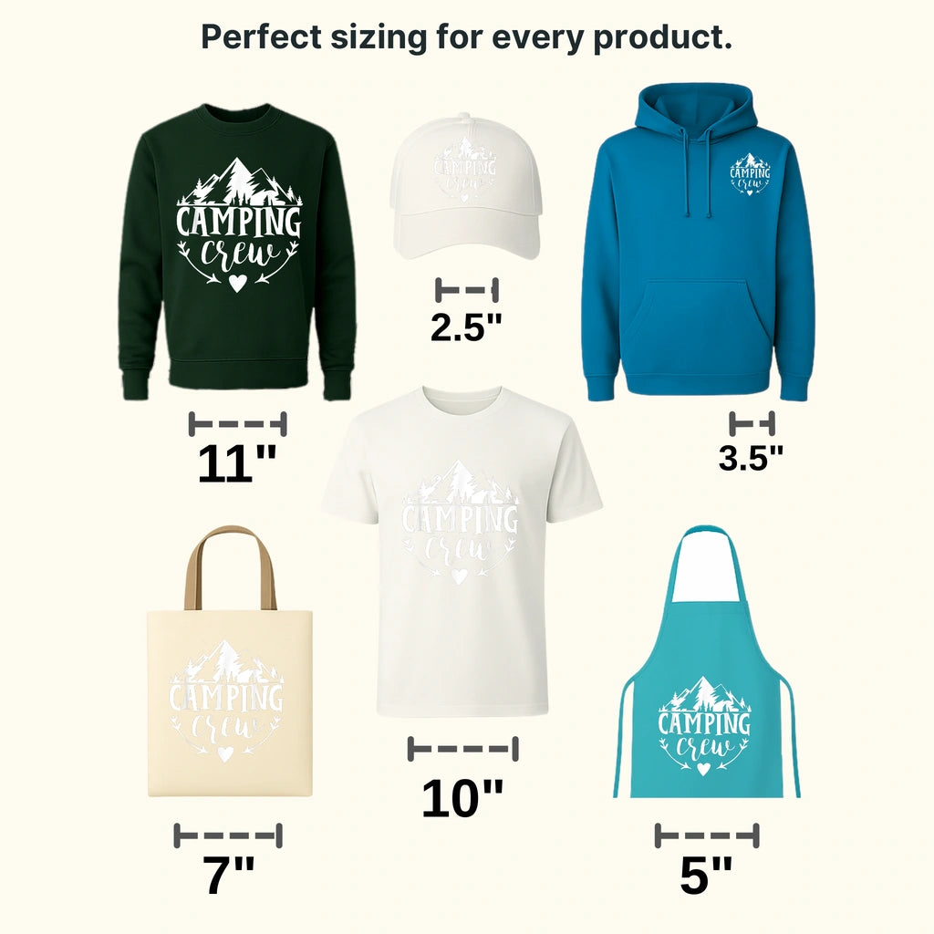 Camping Crew - Camping Group Design - DTF heat transfer - transferlegend