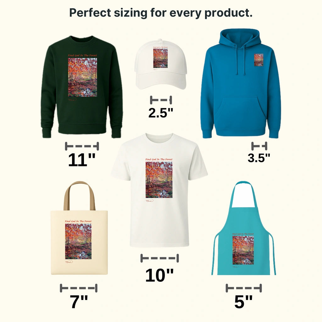 Find God In The Forest Design - DTF heat transfer - transferlegend
