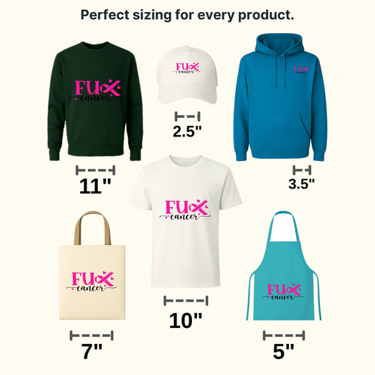 Cancer Support Design - DTF heat transfer - transferlegend