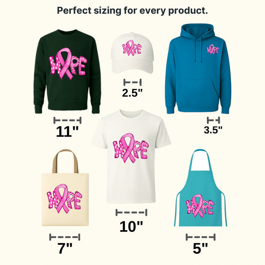 HOPE Cancer Support Design - DTF heat transfer - transferlegend