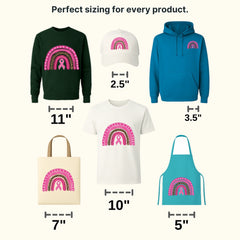 Pink Rainbow Cancer Awareness Design - DTF heat transfer - transferlegend