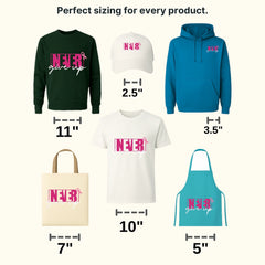 Never Give Up Cancer Awareness Design - DTF heat transfer - transferlegend