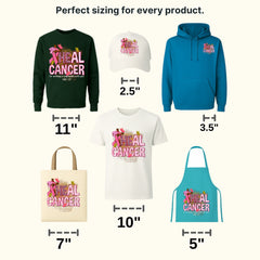 Heal Cancer - For Nothing Is Impossible With God - Cancer Awareness Design - DTF heat transfer - transferlegend