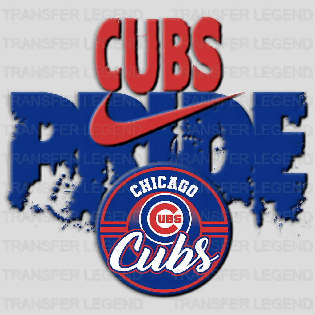 Chicago Cubs MLB Classic Shield Logo Badge - DTF Iron On Transfer