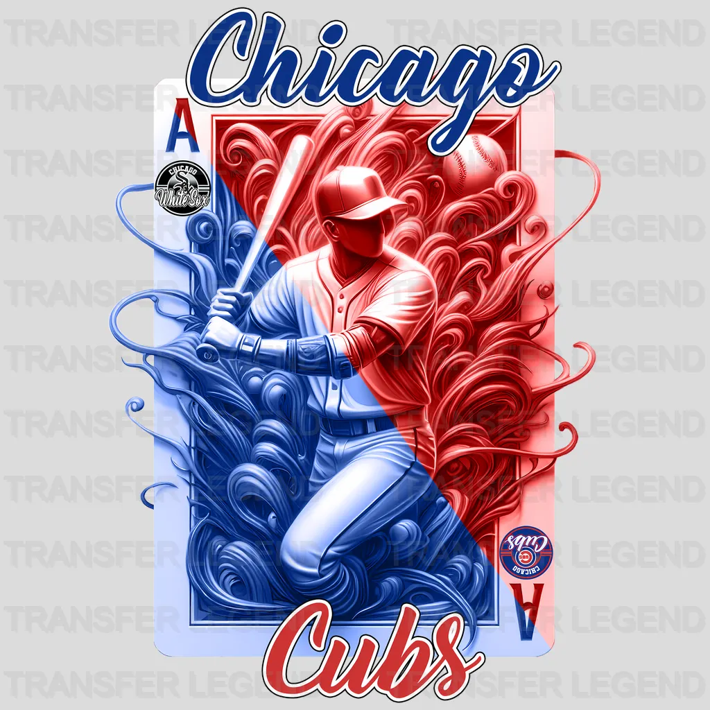 Chicago Cubs MLB Vintage Grunge Poster Graphic - DTF Iron On Transfer