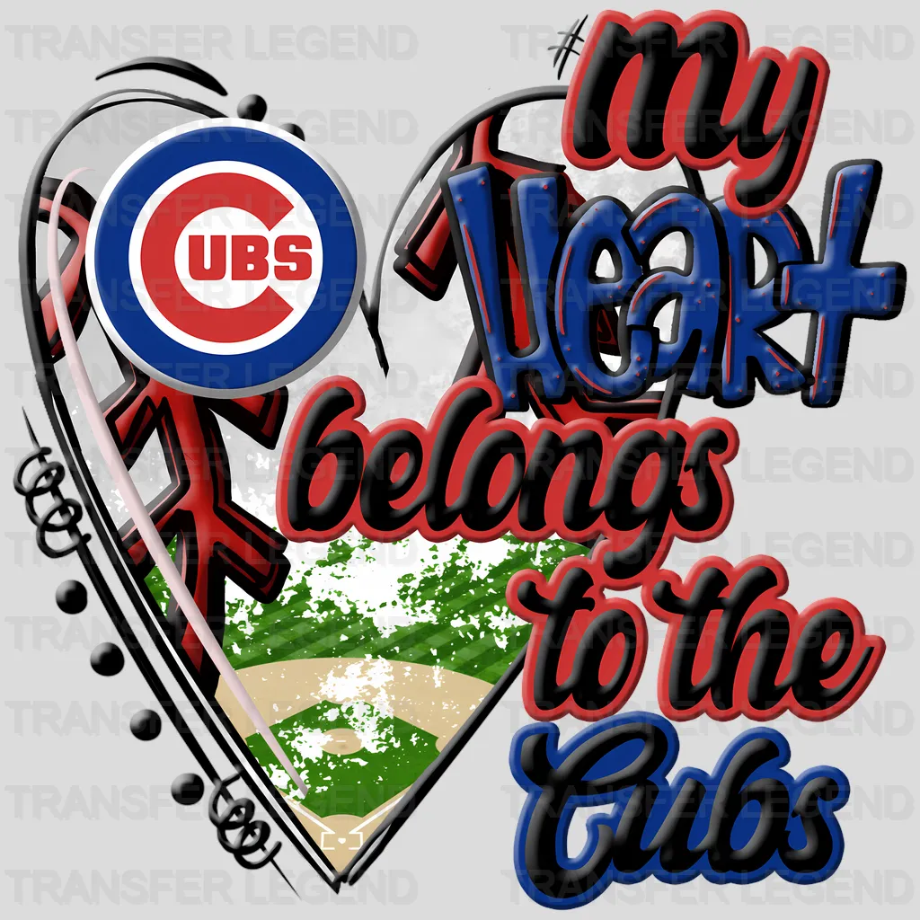 Chicago Cubs MLB Go DTF Iron On Transfer