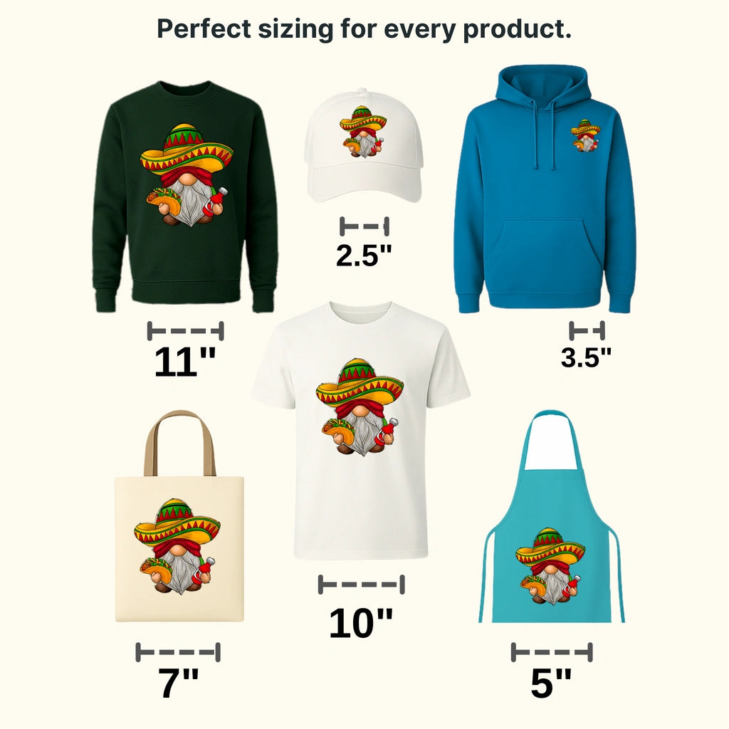 Gnomie - Cinco De Mayo DTF heat transfer - transferlegend
