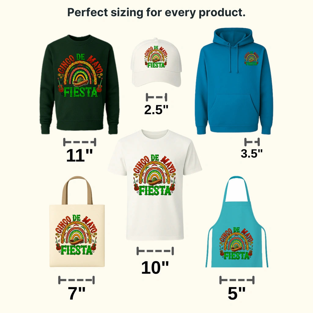 Cinco De Mayo Fiesta - Cinco De Mayo DTF heat transfer - transferlegend