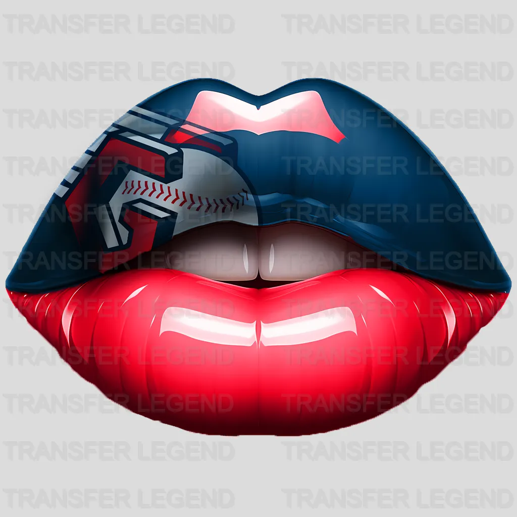Cleveland Guardians MLB Red Lips Logo Art Illustration - DTF Iron On Transfer