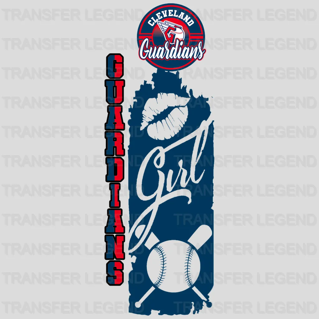 Cleveland Guardians MLB Vertical Bookmark Style Strip Logo - DTF Iron On Transfer