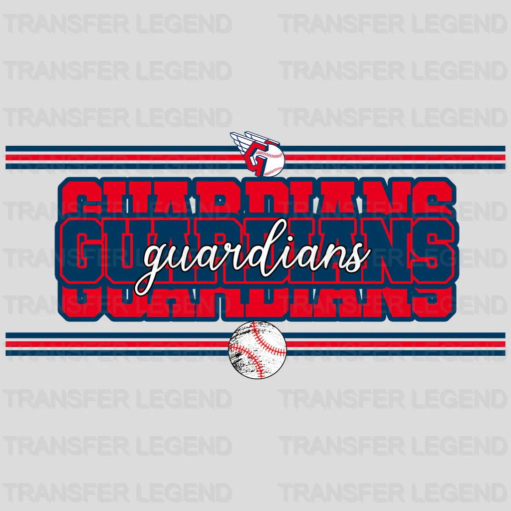 Cleveland Guardians MLB Neon Light Bar Sign Style - DTF Iron On Transfer