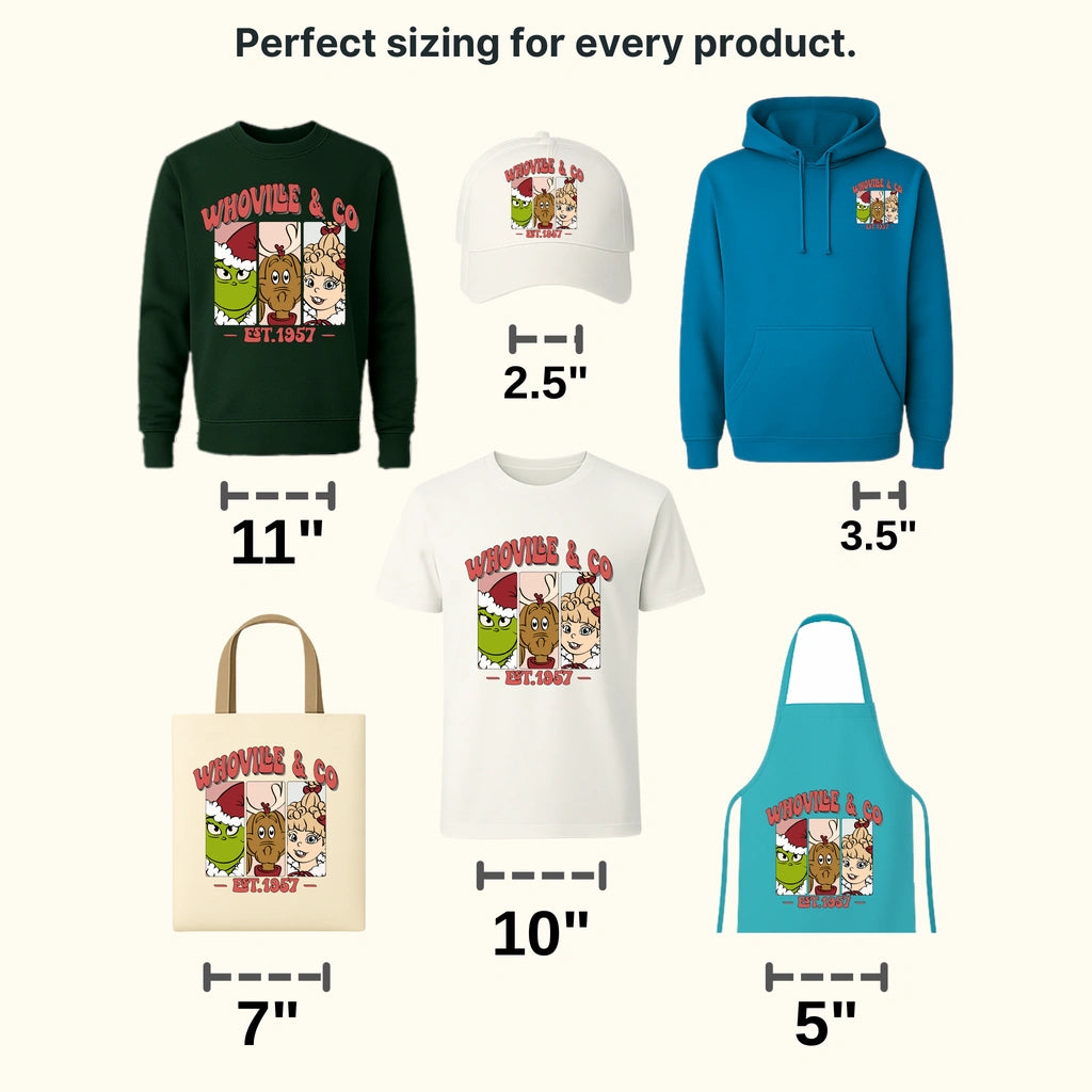 WHOVILLE & CO. Christmas Design - DTF heat transfer - transferlegend