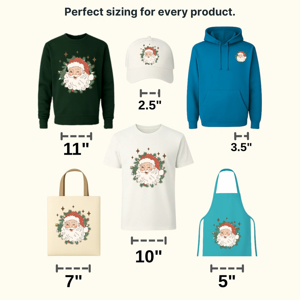 SANTA Christmas Design - DTF heat transfer - transferlegend