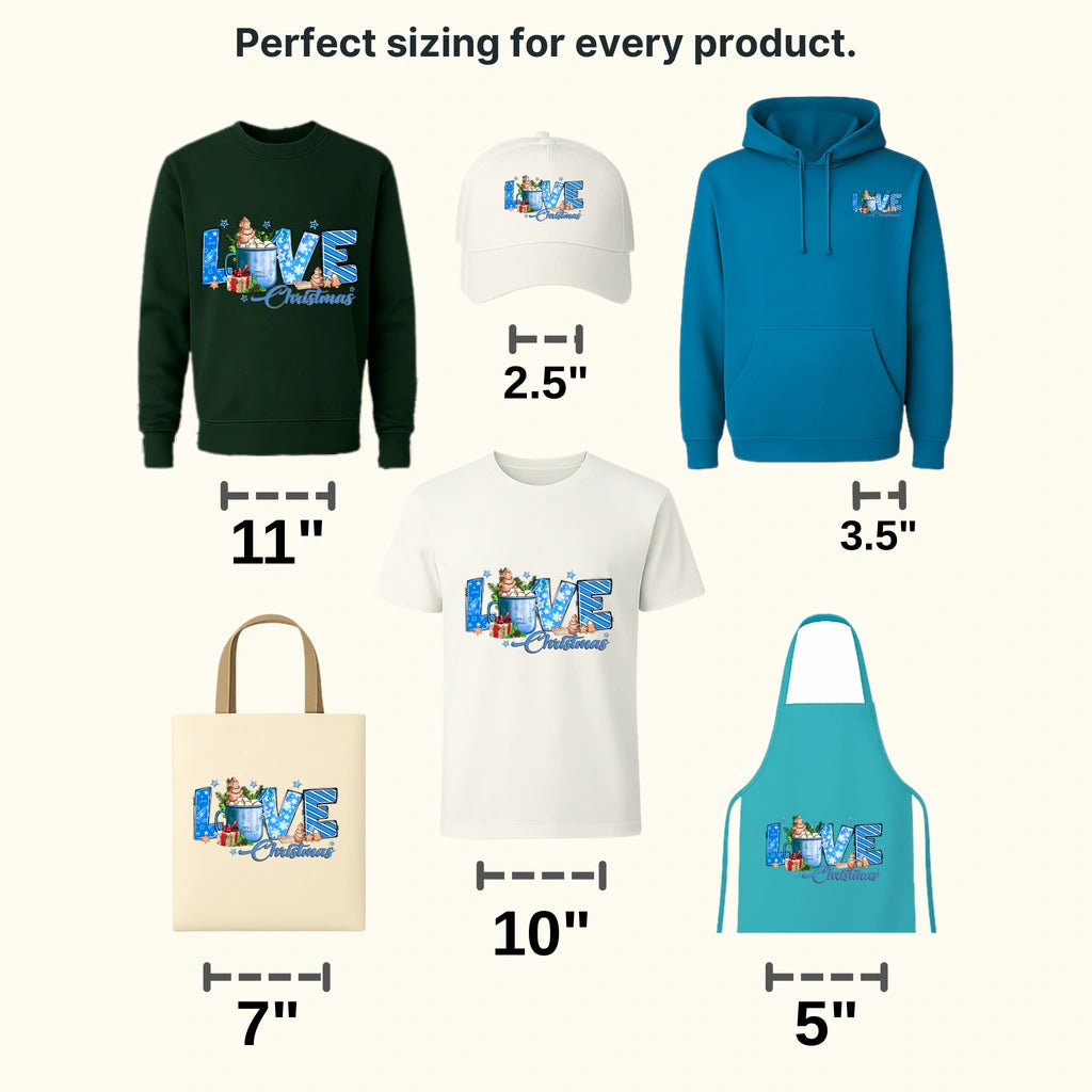 LOVE Christmas Design - DTF heat transfer - transferlegend