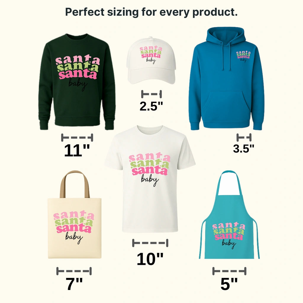 SANTA BABY Christmas Design - DTF heat transfer - transferlegend