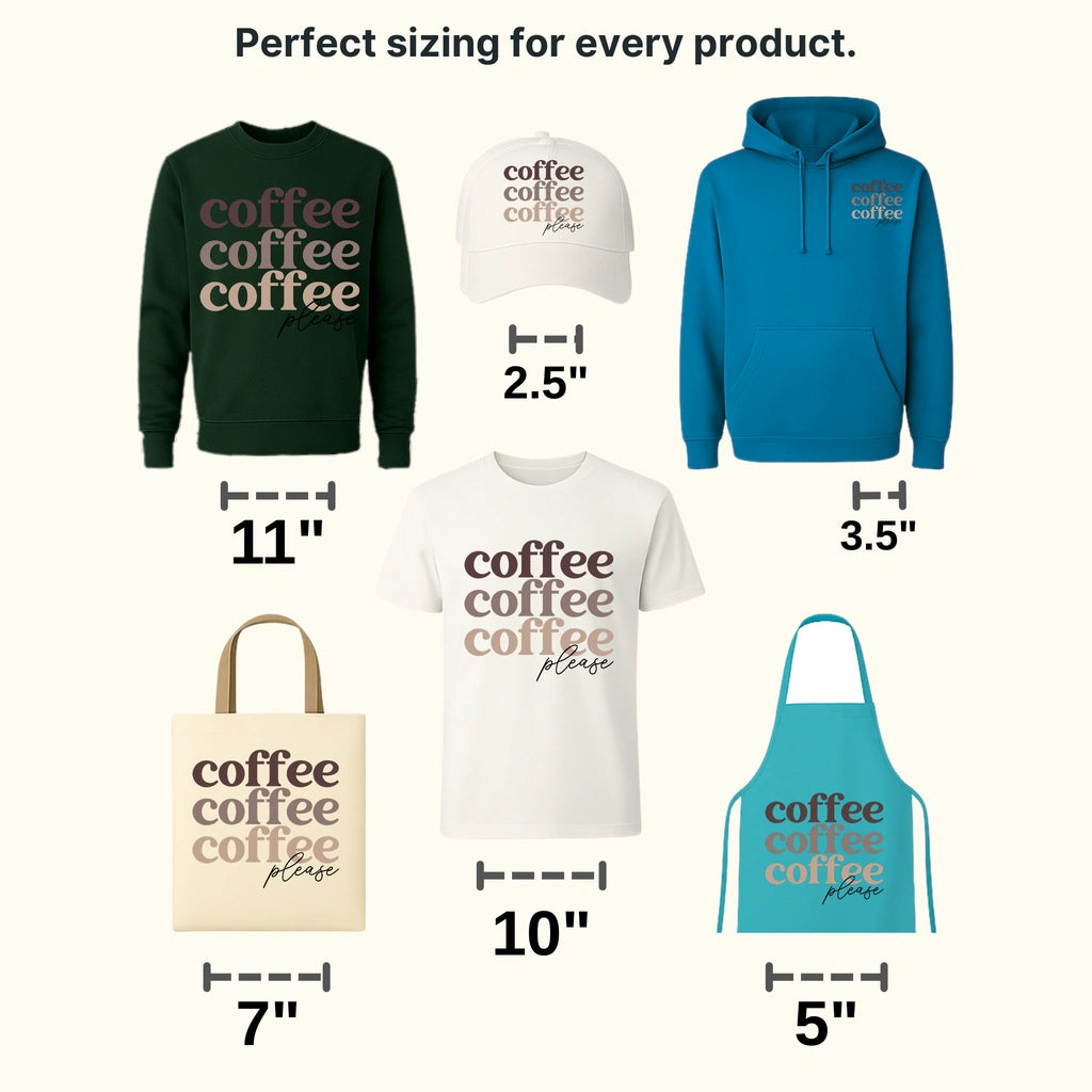 Coffee Please Design - DTF heat transfer - transferlegend