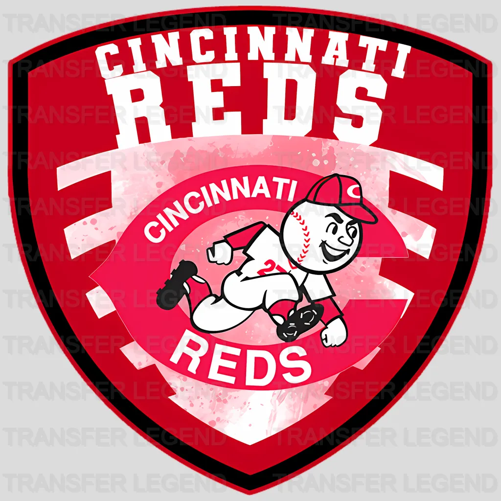 Cincinnati Reds MLB Classic Shield Logo Badge - DTF Iron On Transfer