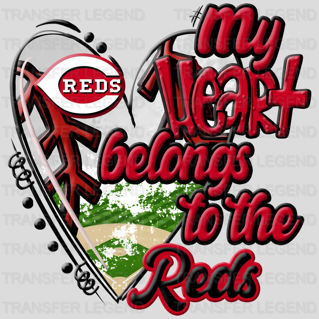 Colorado Rockies MLB My Heart Belongs To The Rockies DTF Iron On Transfer