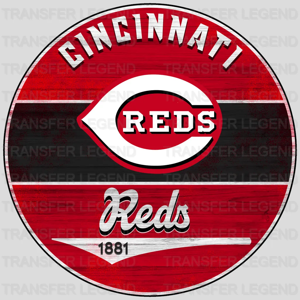 Cincinnati Reds MLB Reds DTF Iron On Transfer