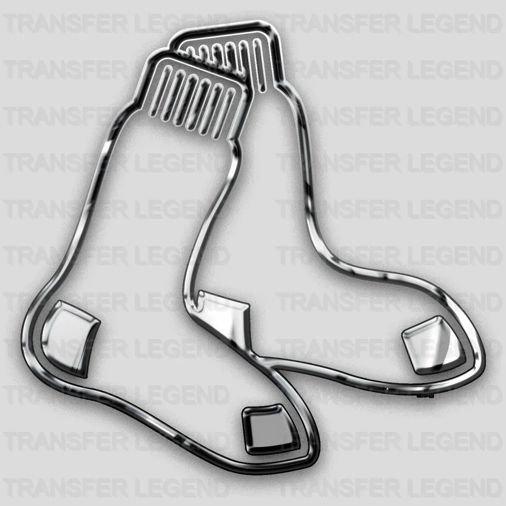 Chicago White Sox MLB Pair Of Socks Vintage Logo - DTF Iron On Transfer