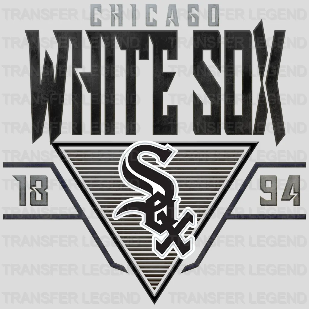 Chicago White Sox MLB Vintage Typography Poster - DTF Iron On Transfer