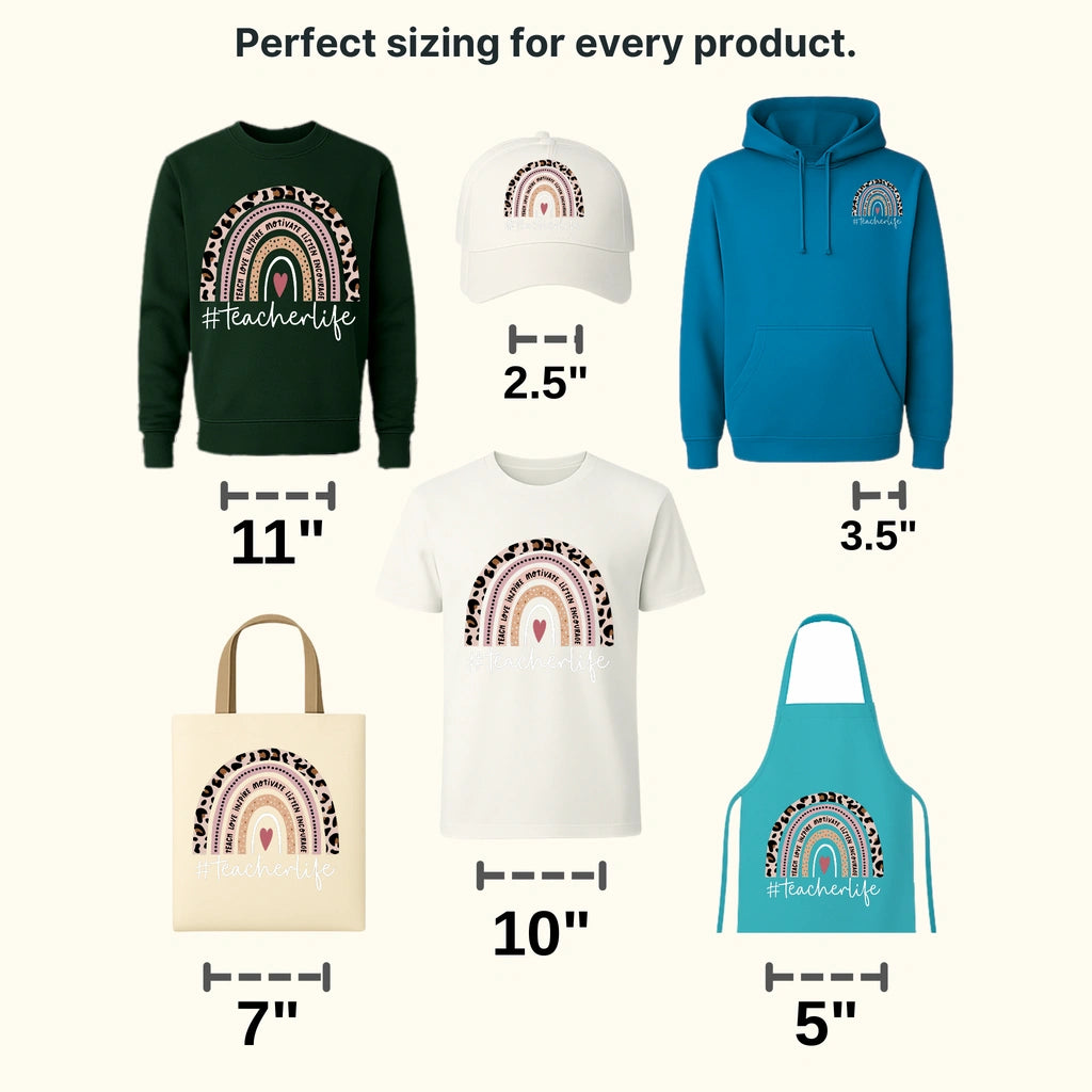 TeacherLife 100 Days Of School Design - DTF heat transfer - transferlegend