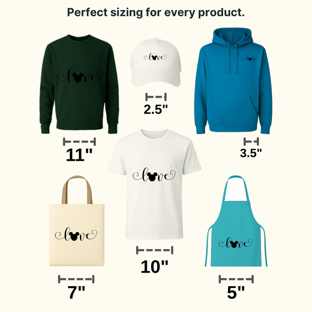 Mouse And Mi Love Design - DTF heat transfer - transferlegend