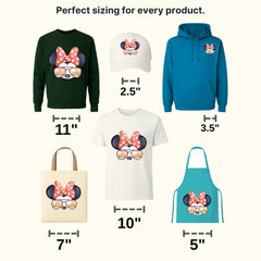 Castle Sunglasses Mouse And Mi Design - DTF heat transfer - transferlegend