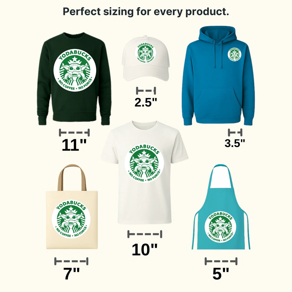 Yodabucks No Coffee No Force Design - DTF heat transfer - transferlegend