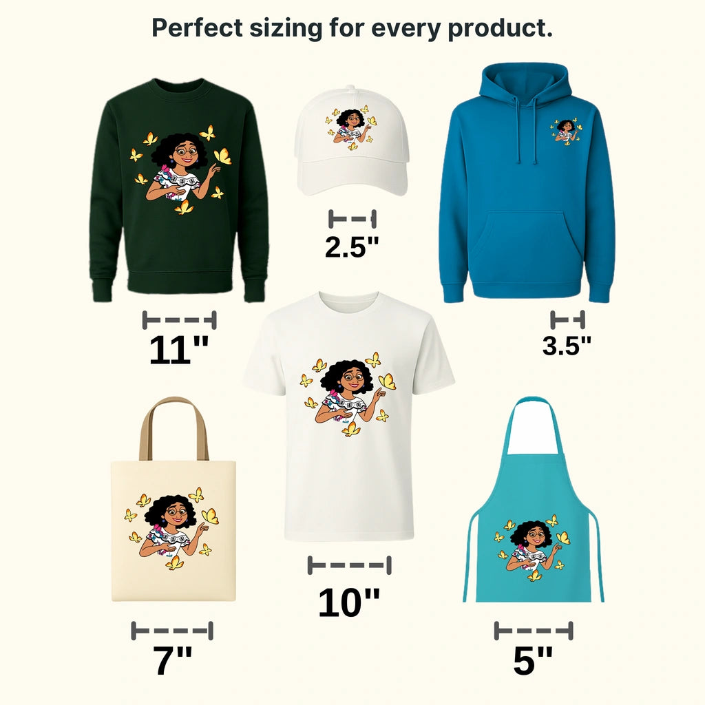 Encanto Mirabel Madrigal Butterfly Design - DTF heat transfer - transferlegend