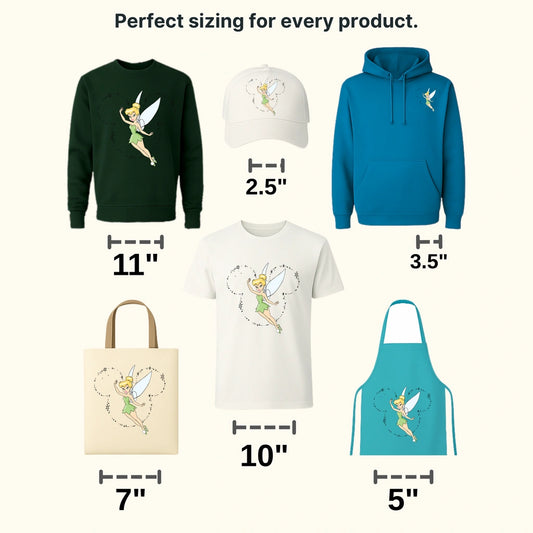 Head Tinkerbell Design - DTF heat transfer - transferlegend