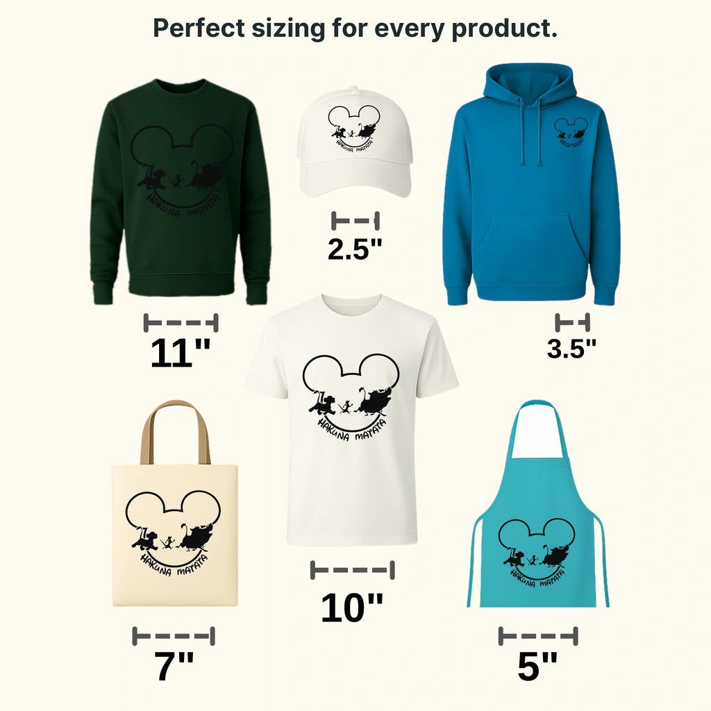 Hakuna Matata Micky Head Design - DTF heat transfer - transferlegend