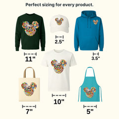 Mouse Head Characters Design - DTF heat transfer - transferlegend