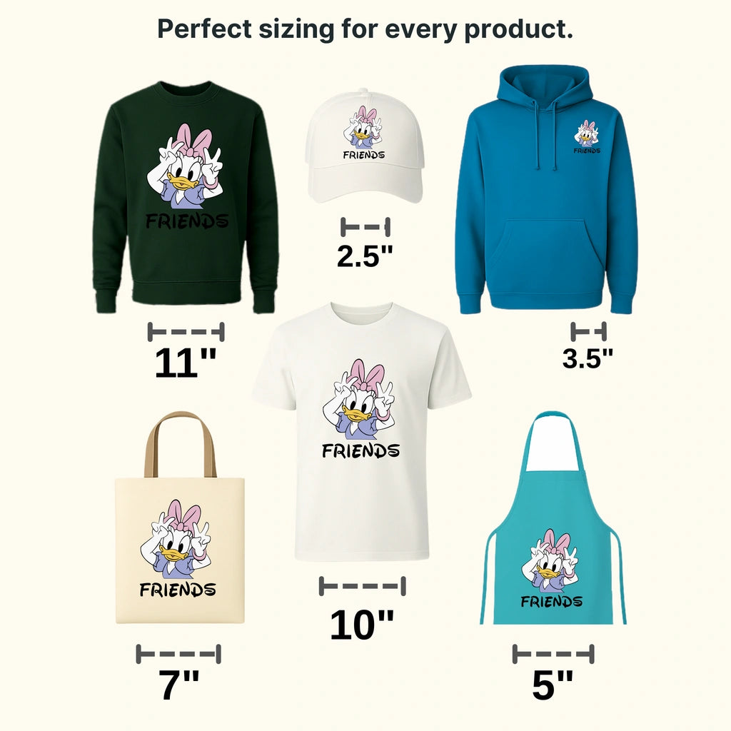 Mouse And Duck Best Friends Design - DTF heat transfer - transferlegend