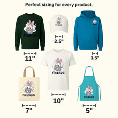 Mouse And Duck Best Friends Design - DTF heat transfer - transferlegend