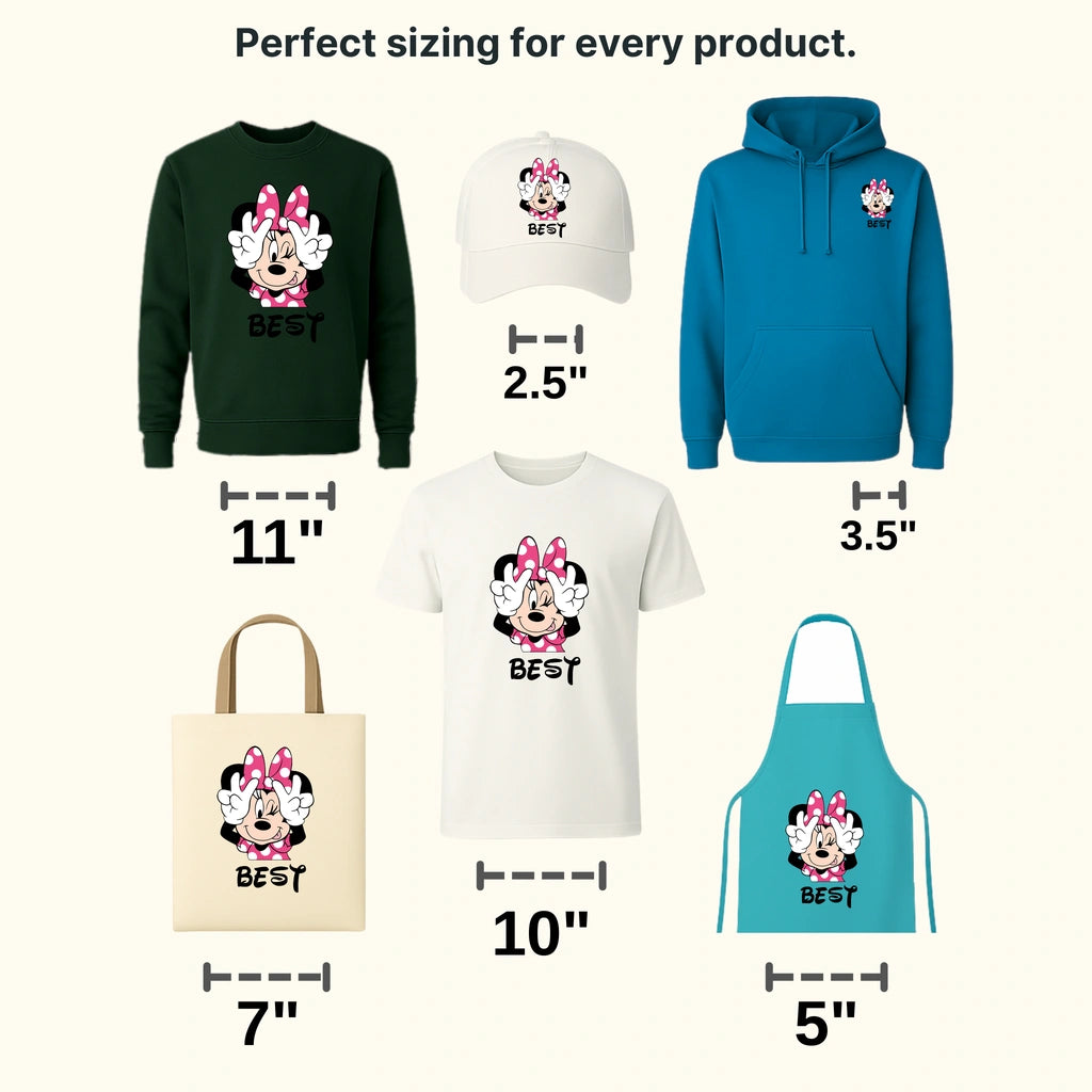 Mouse And Duck Best Friends Design - DTF heat transfer - transferlegend