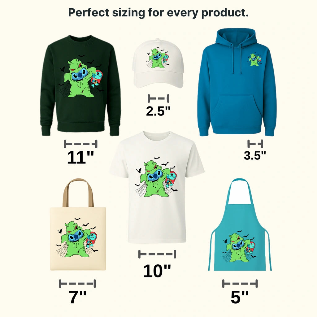 Stitch Halloween Oogie Boogie Design - DTF heat transfer - transferlegend