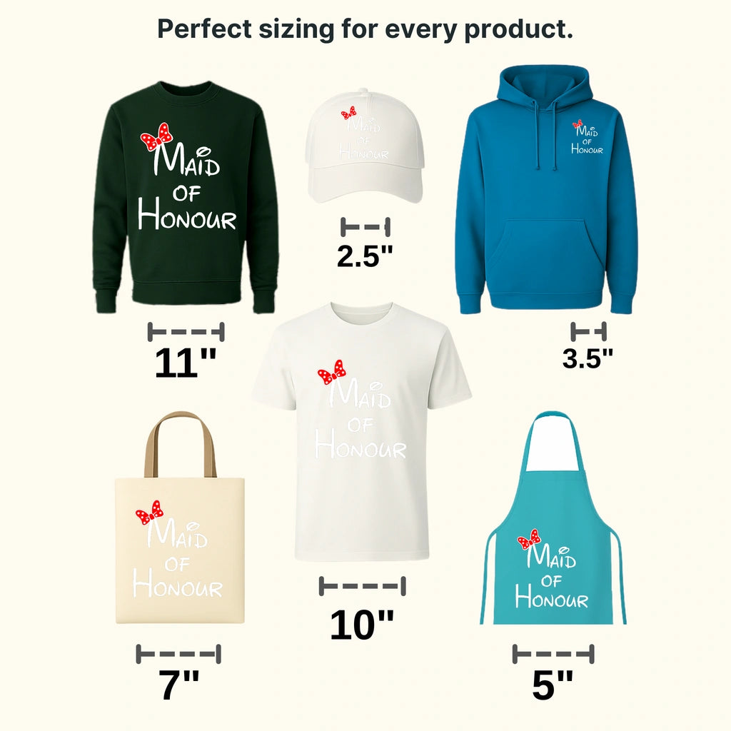 Bridal Party Cartoon Design - DTF heat transfer - transferlegend