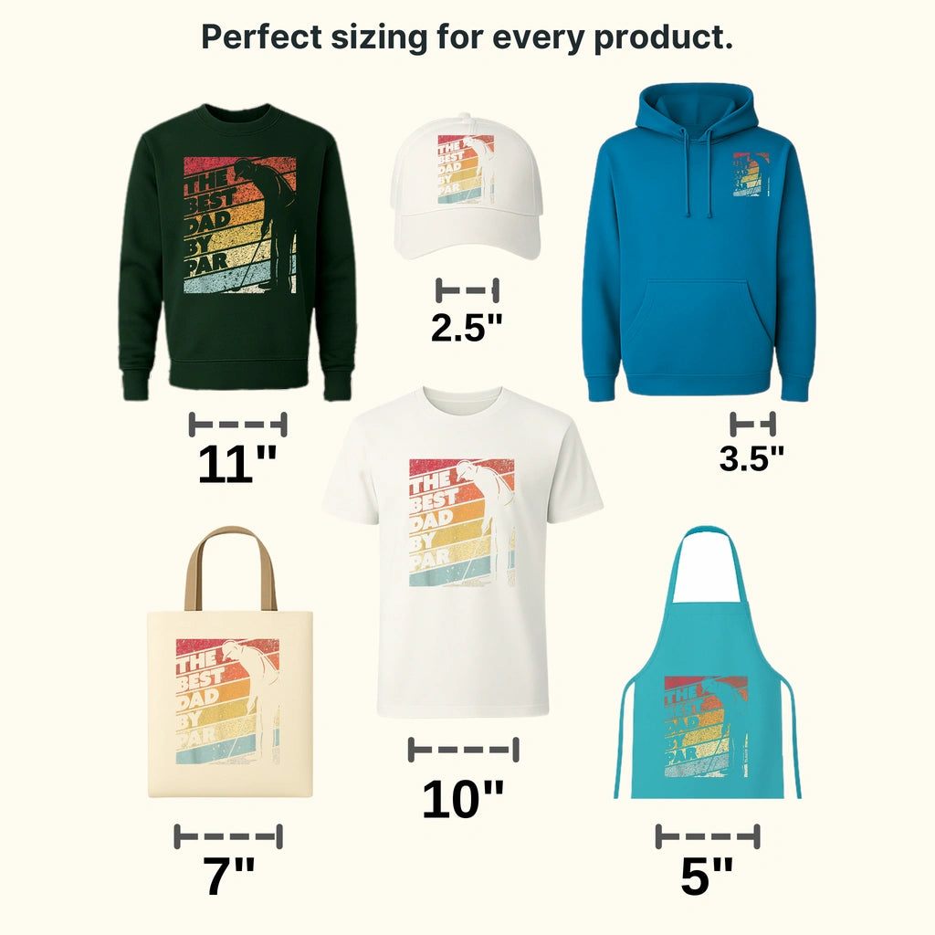 The Best Dad By Par Golf Lover Design - DTF heat transfer - transferlegend