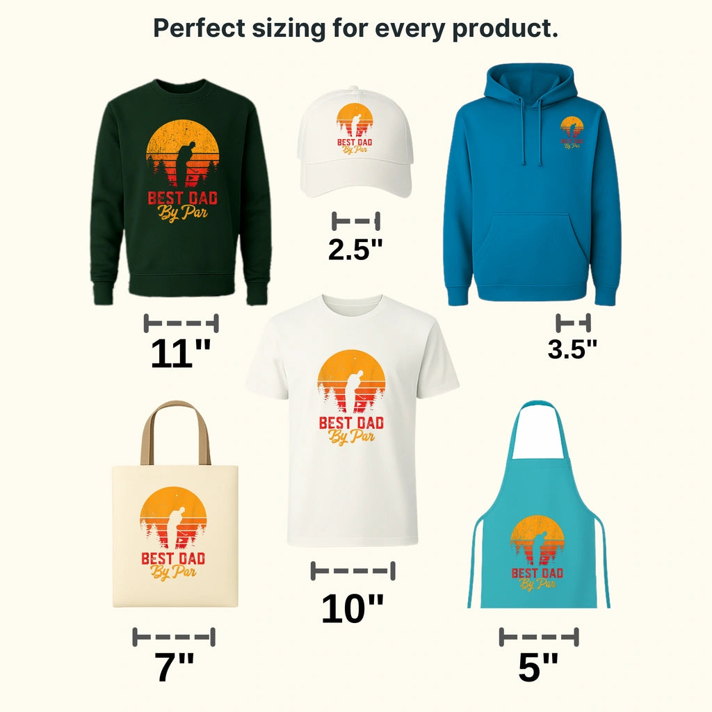 Best Dad By Par Golf Lover Design - DTF heat transfer - transferlegend